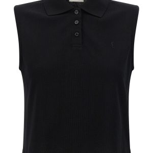 'Cassandre' embroidered polo shirt