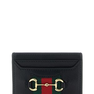 'Web Horsebit Gucci' card holder