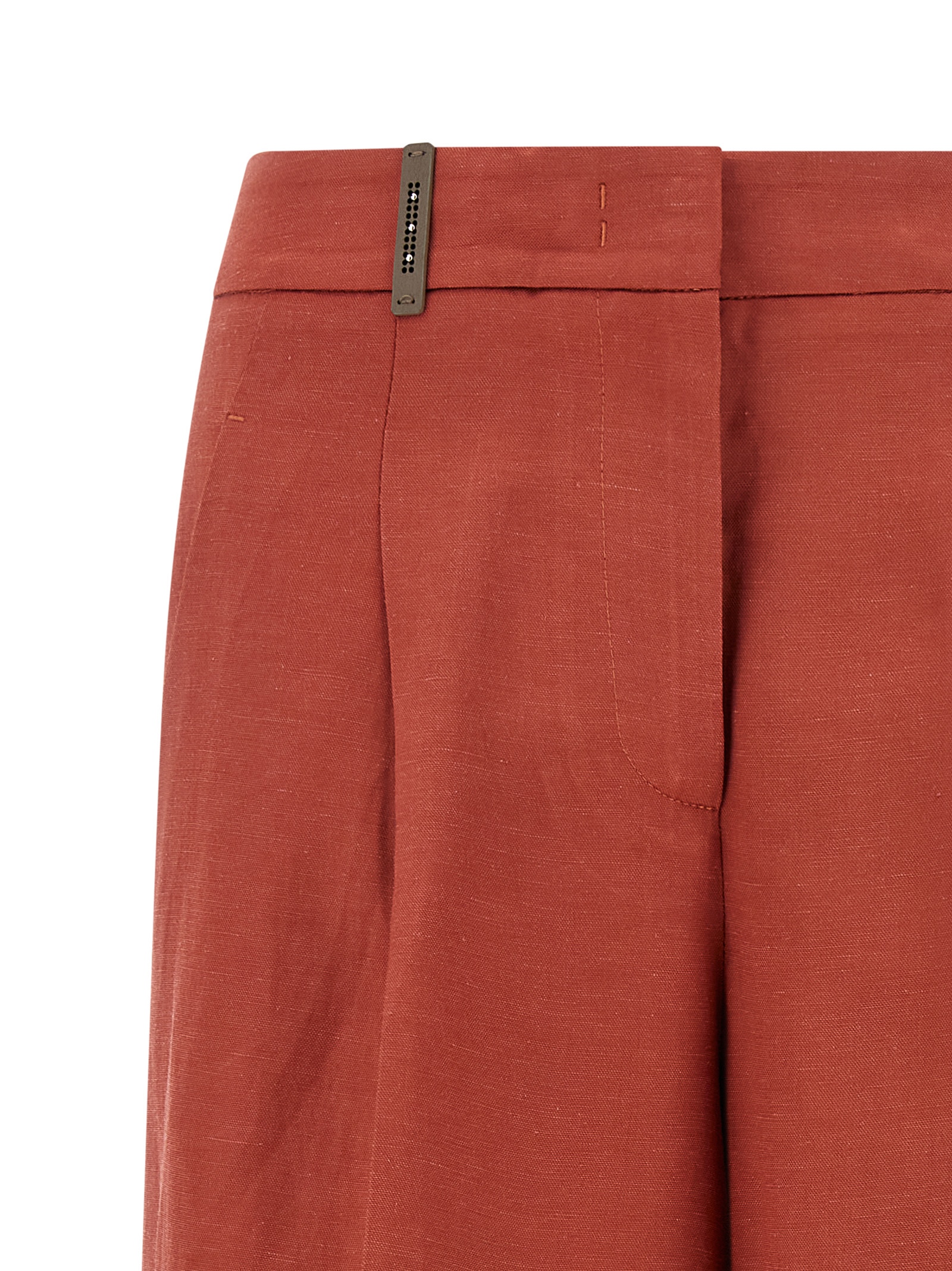 Linen viscose bermuda shorts - immagine 3