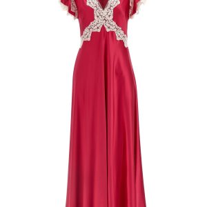 Satin and lace dress