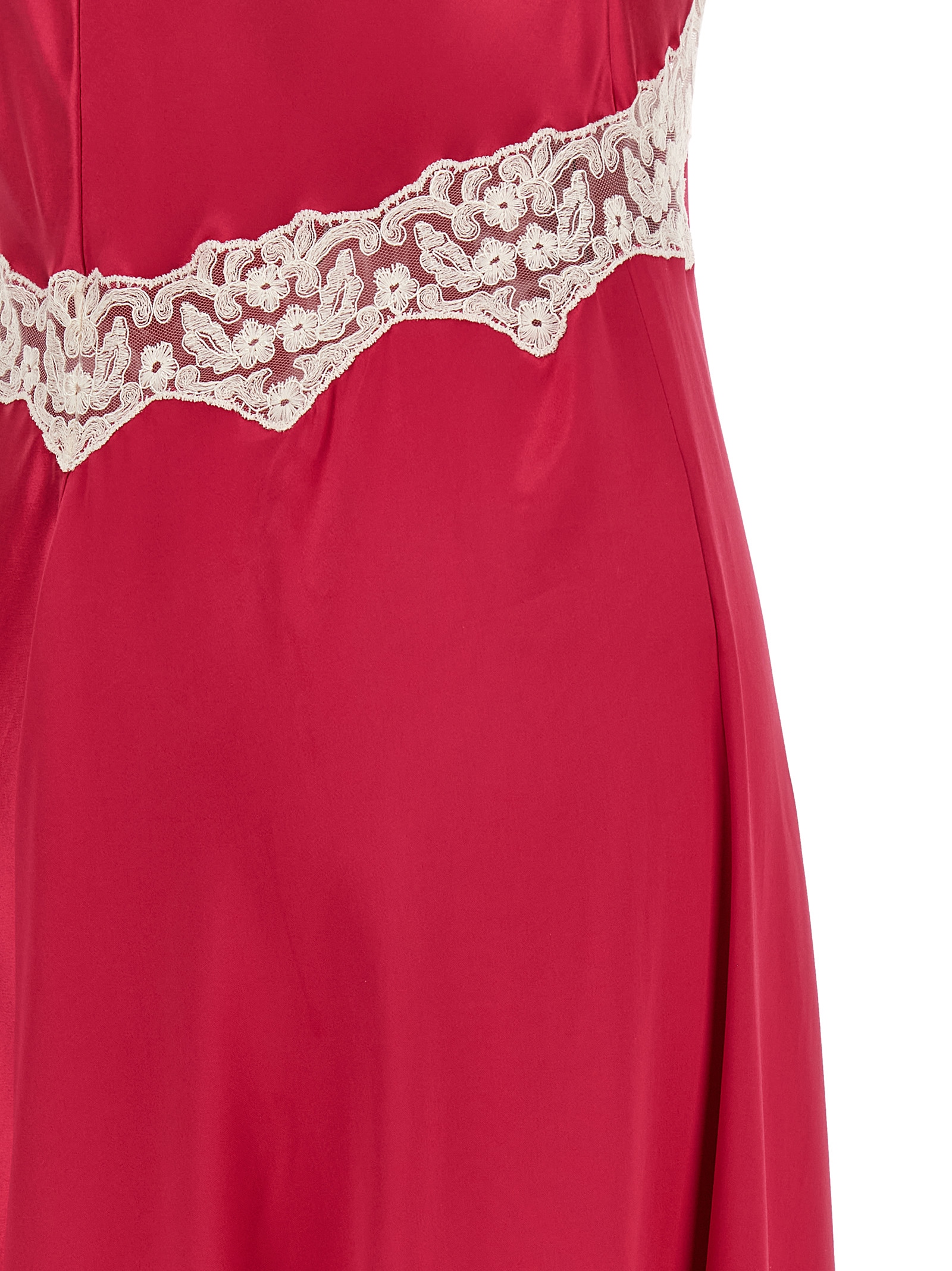 Satin and lace dress - immagine 4
