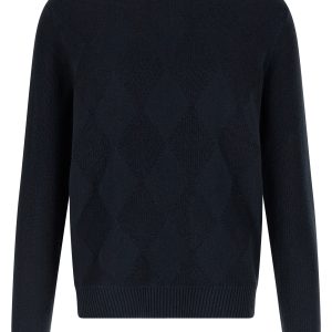 Diamond intarsia sweater