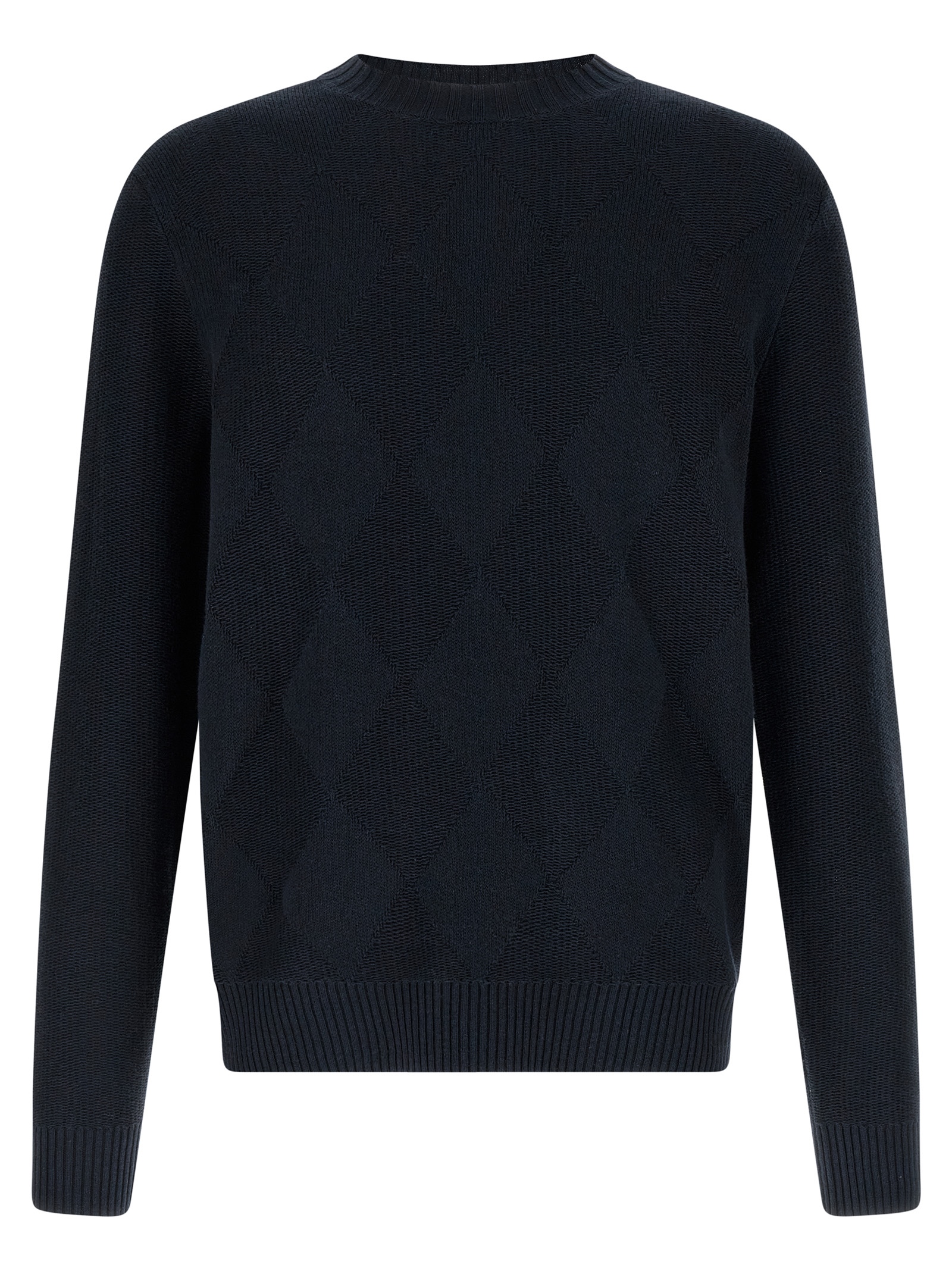 Diamond intarsia sweater
