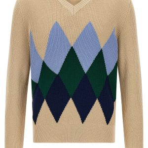 Argyle pattern sweater