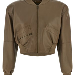 Cropped bomber jacket