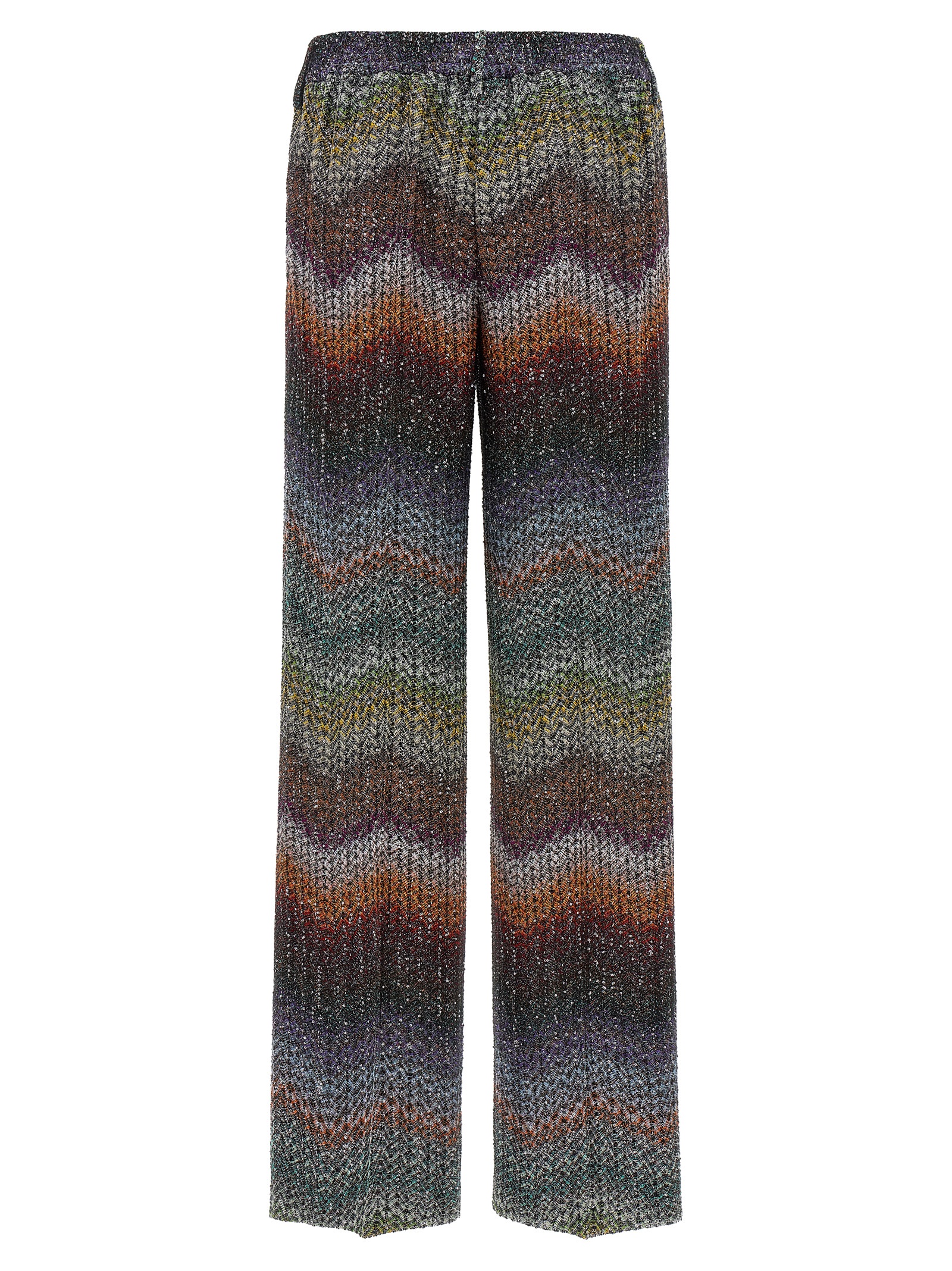 Zigzag lamé viscose pants - immagine 2