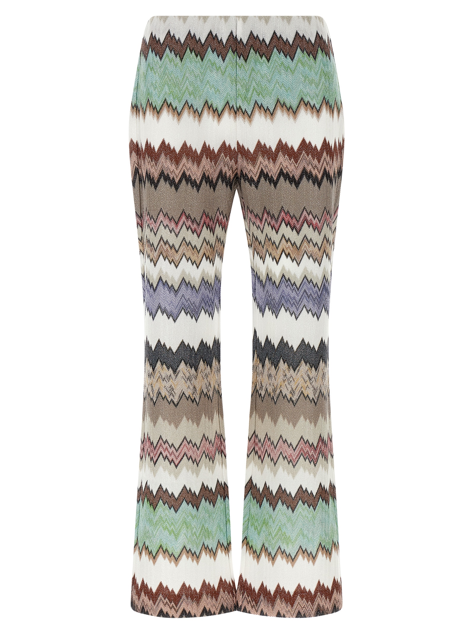 Lamé snake viscose pants