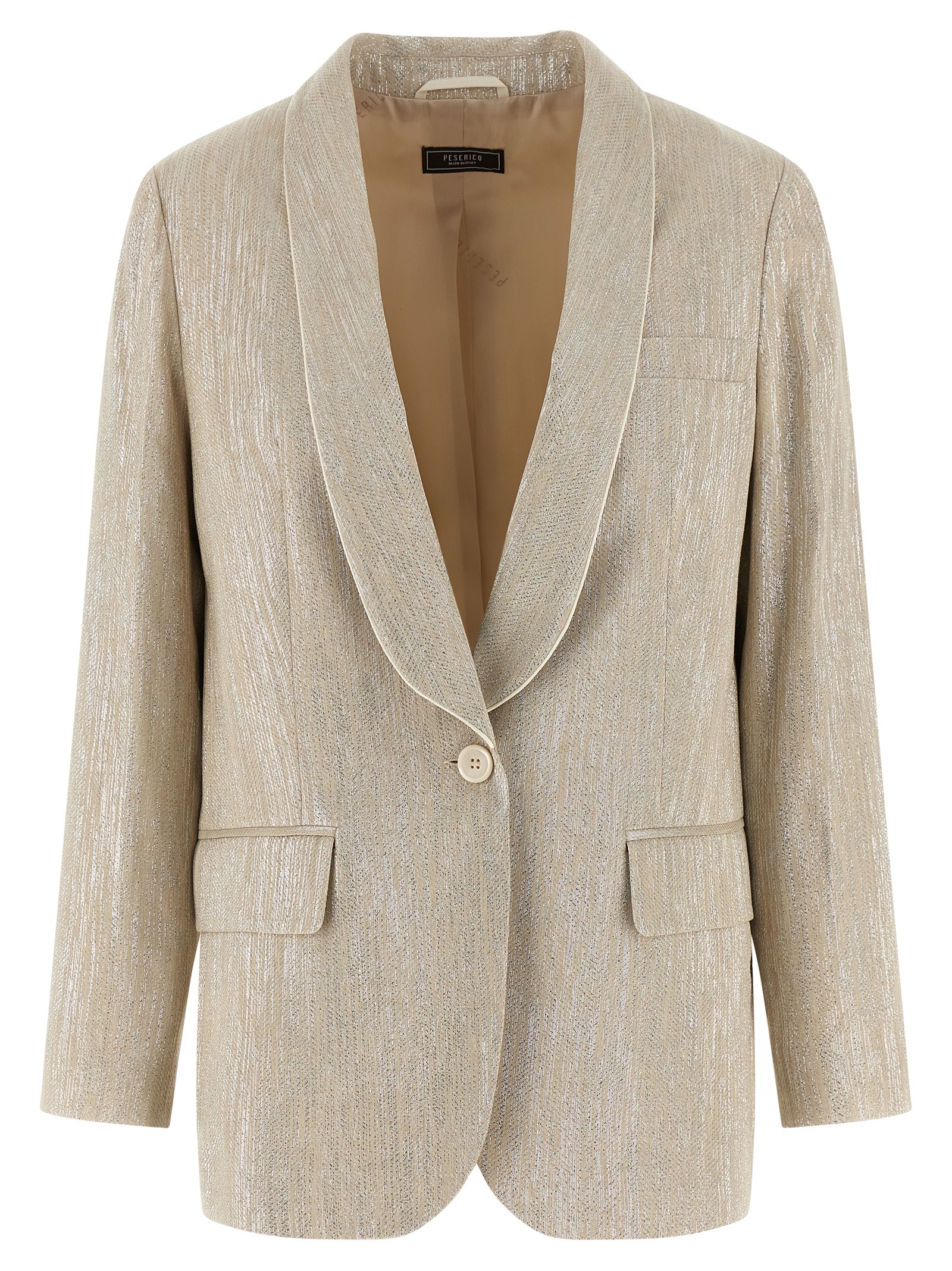 Lamé thread blazer