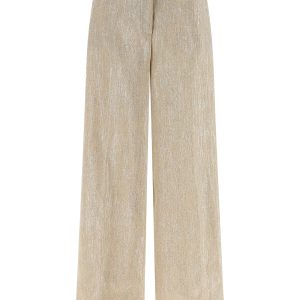 Lamé thread trousers