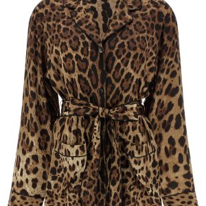 'Leopardo' pajama shirt