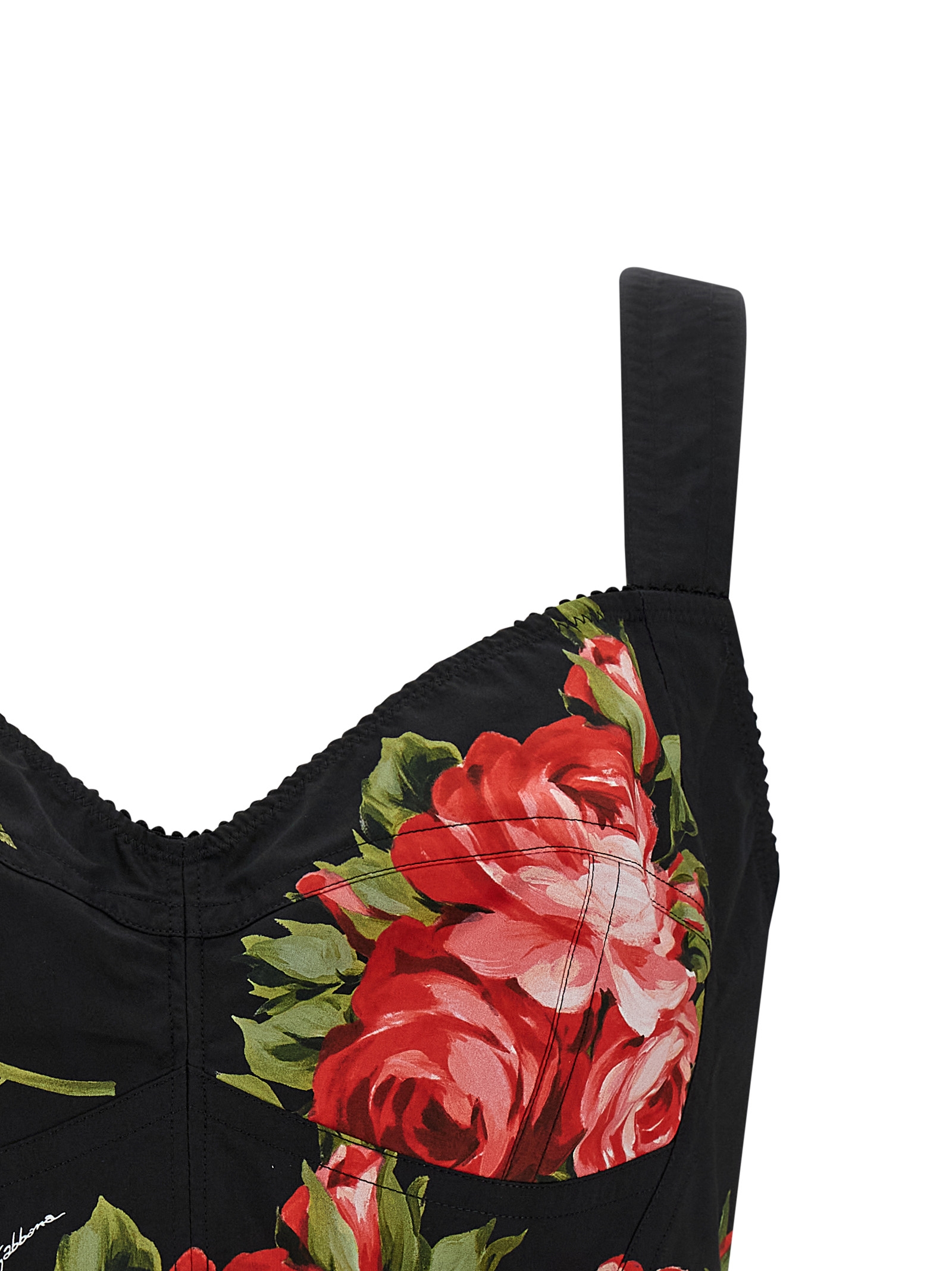'Bouquet Rose' Bustier Top - immagine 3
