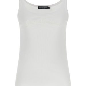 Logo embroidery tank top