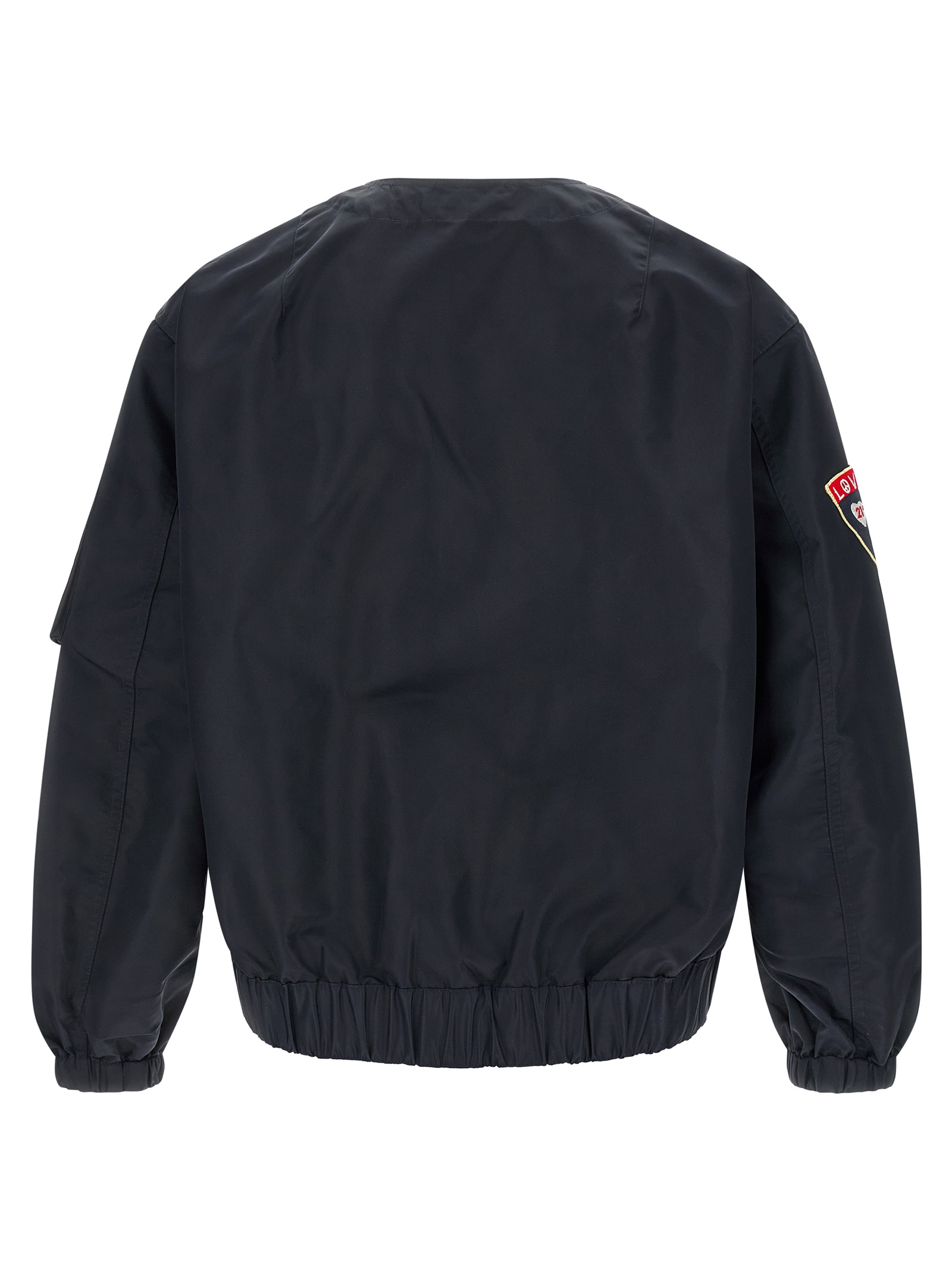 'Badges Collarless' bomber jacket - immagine 2