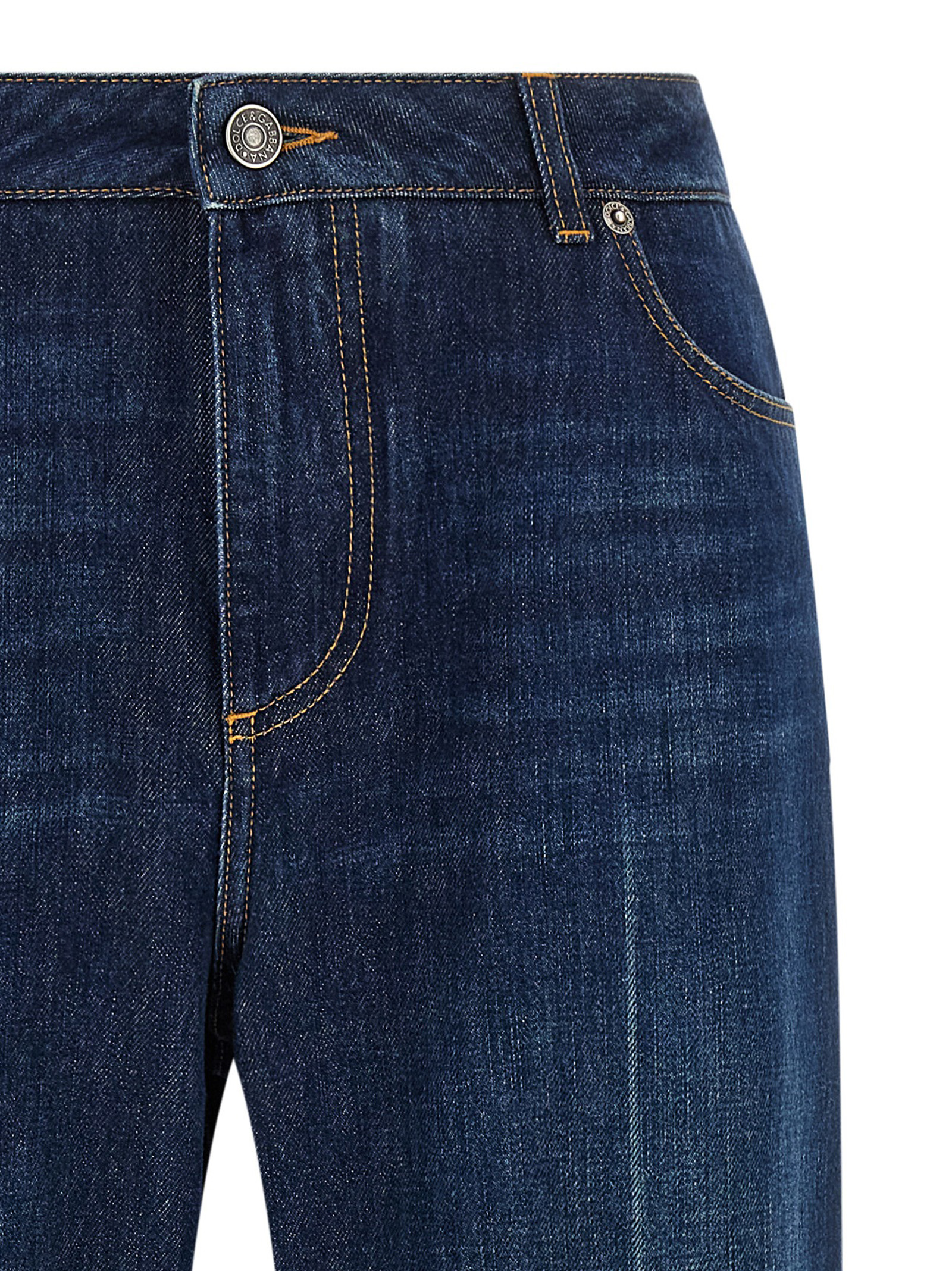 Stretched pleated trompe l'oeil jeans - immagine 3