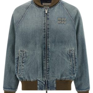 Denim bomber jacket