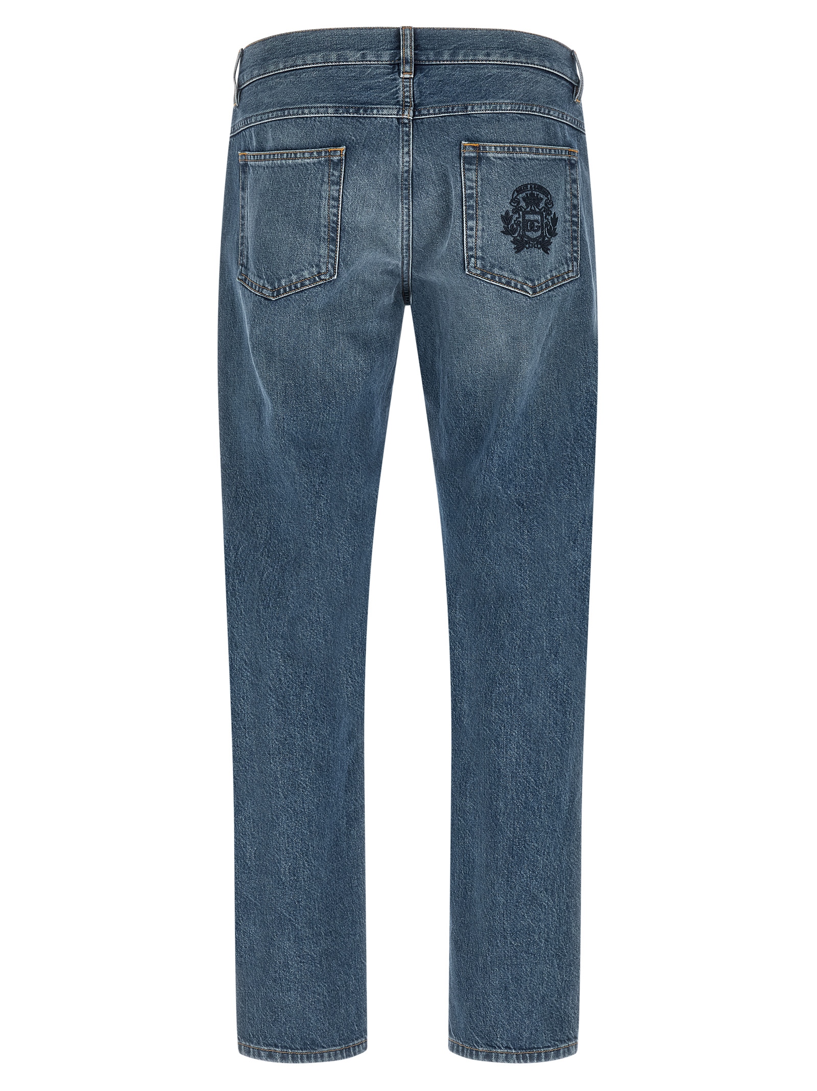 Heraldic embroidery jeans - immagine 2