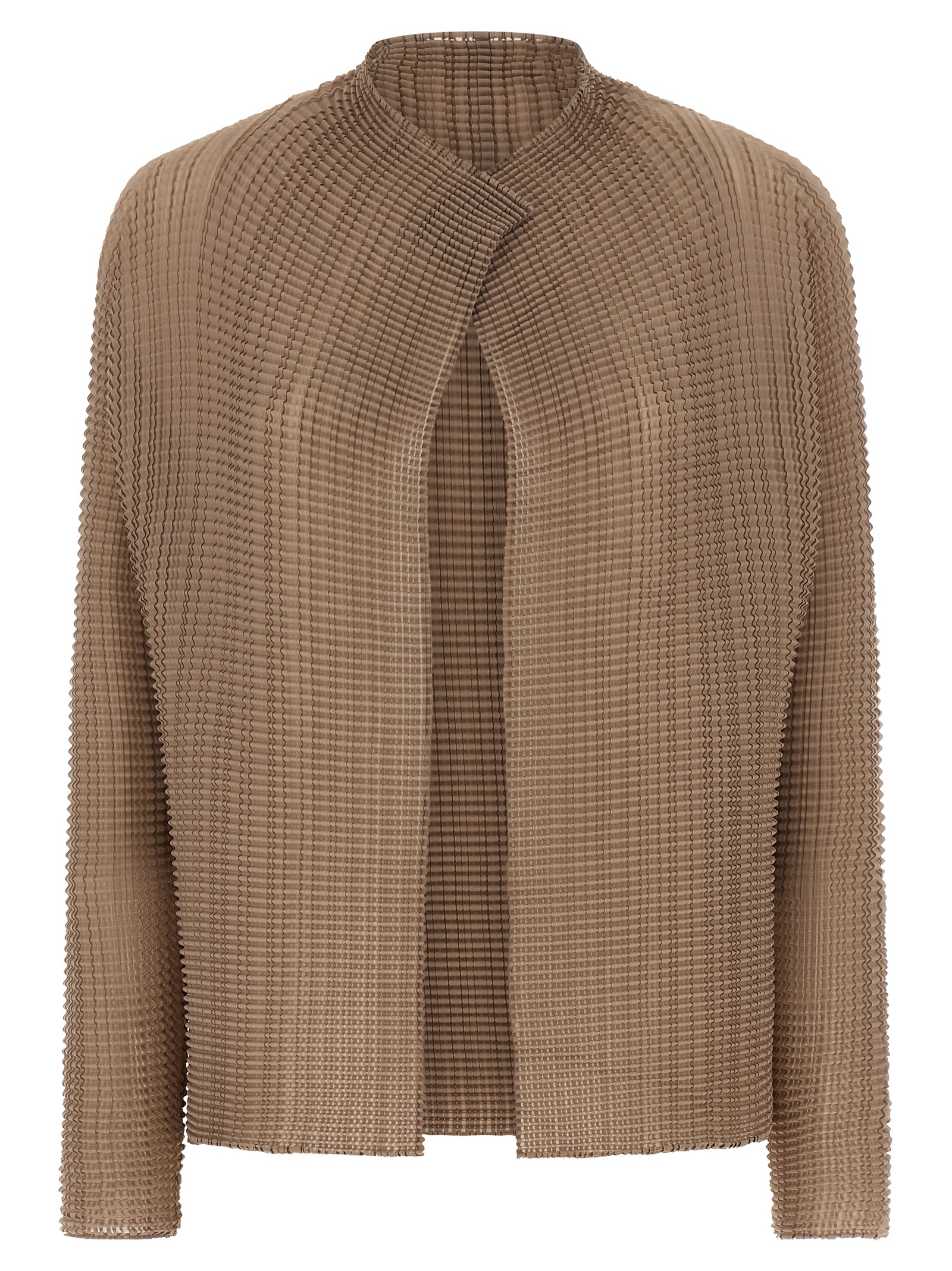 'Wooly Pleats-66' cardigan