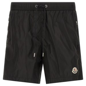 Logo patch swim shorts