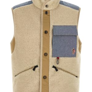 Teddy & Chambray vest
