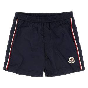 Tricolor piping swimsuit