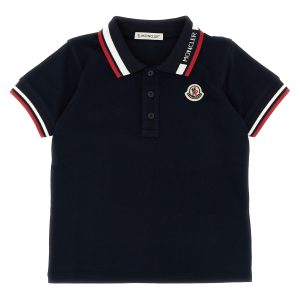 Tricolor trim polo shirt