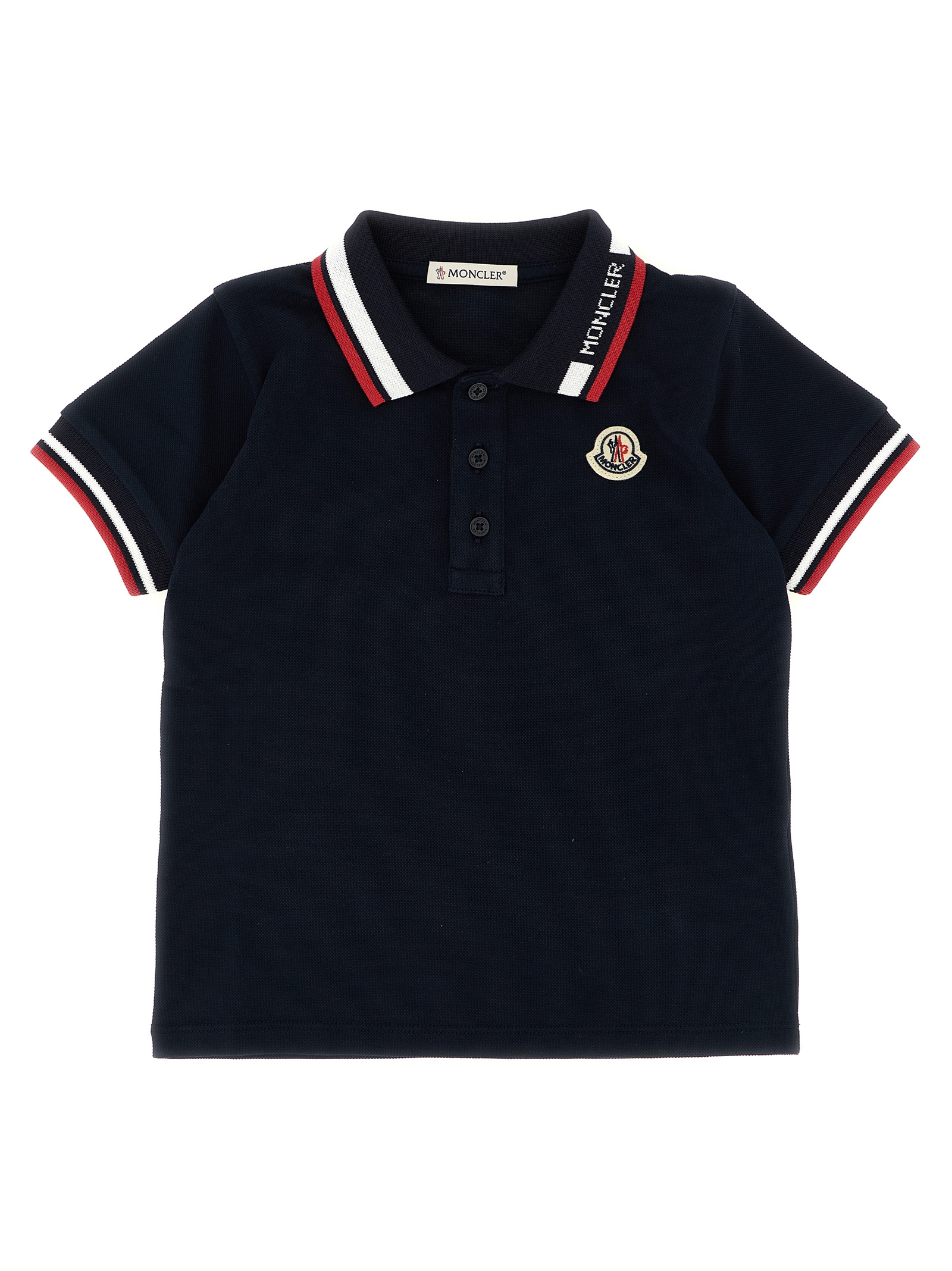 Tricolor trim polo shirt