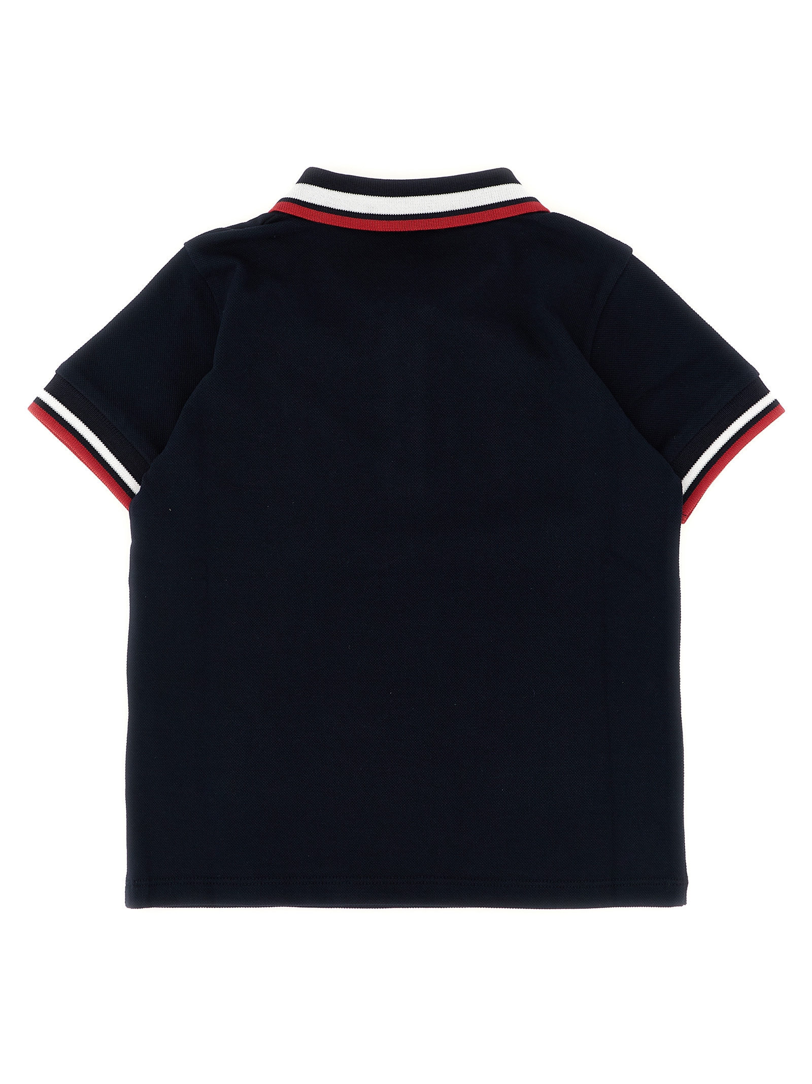 Tricolor trim polo shirt - immagine 2