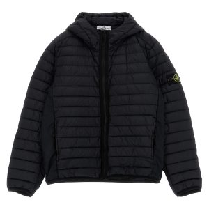 Hooded down jacket