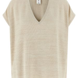 Lamé thread sweater