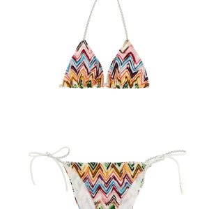 Zigzag lace bikini