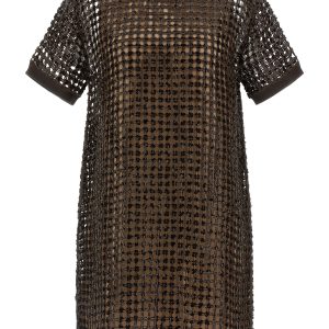 Sequin mesh dress