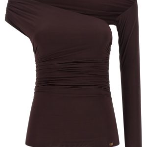 Asymmetrical neckline top