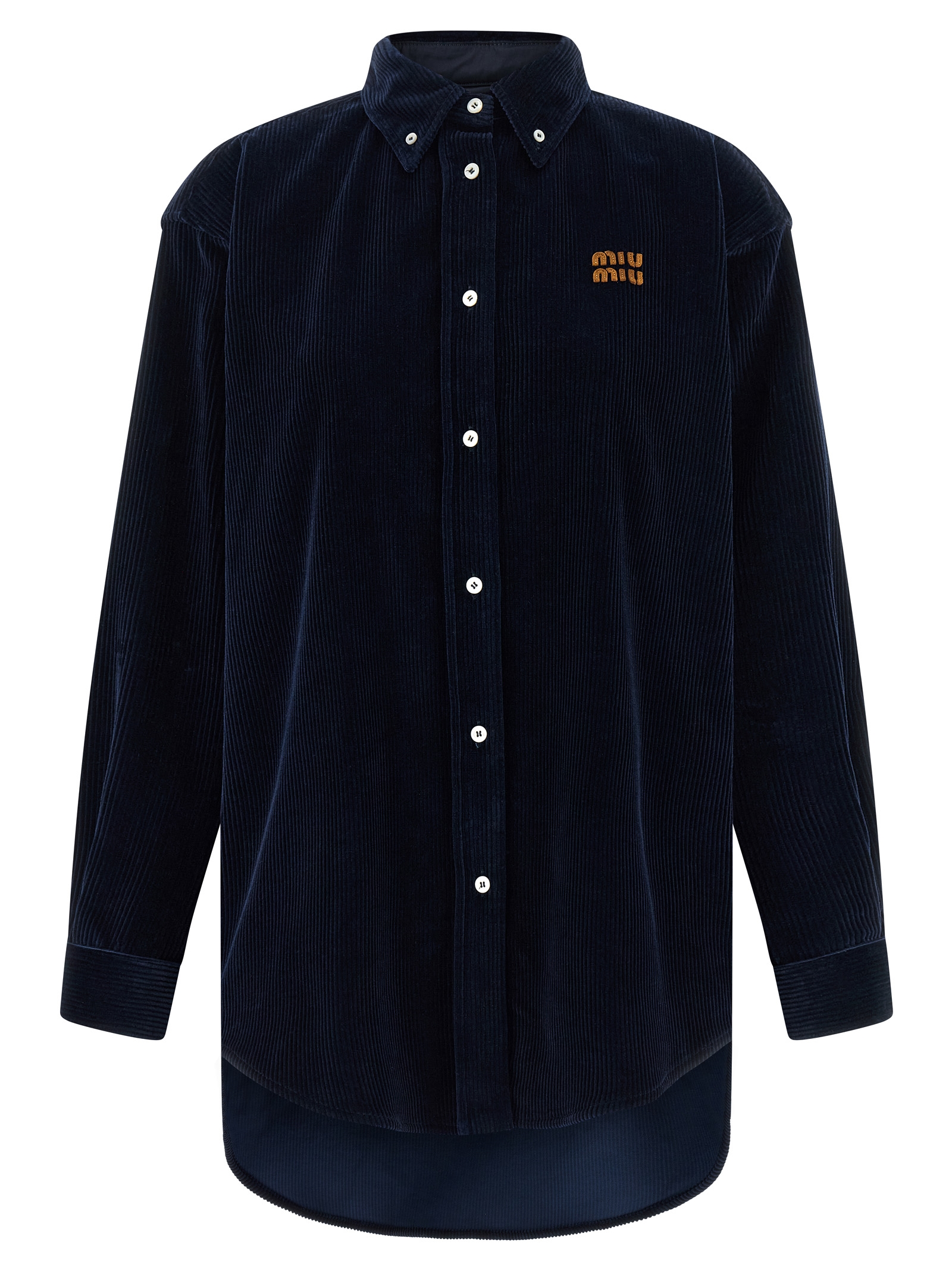 Velvet and leather shirt