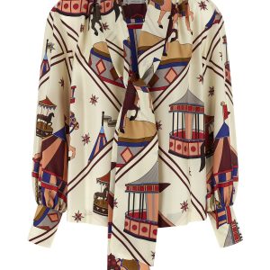 Lavallière collar shirt