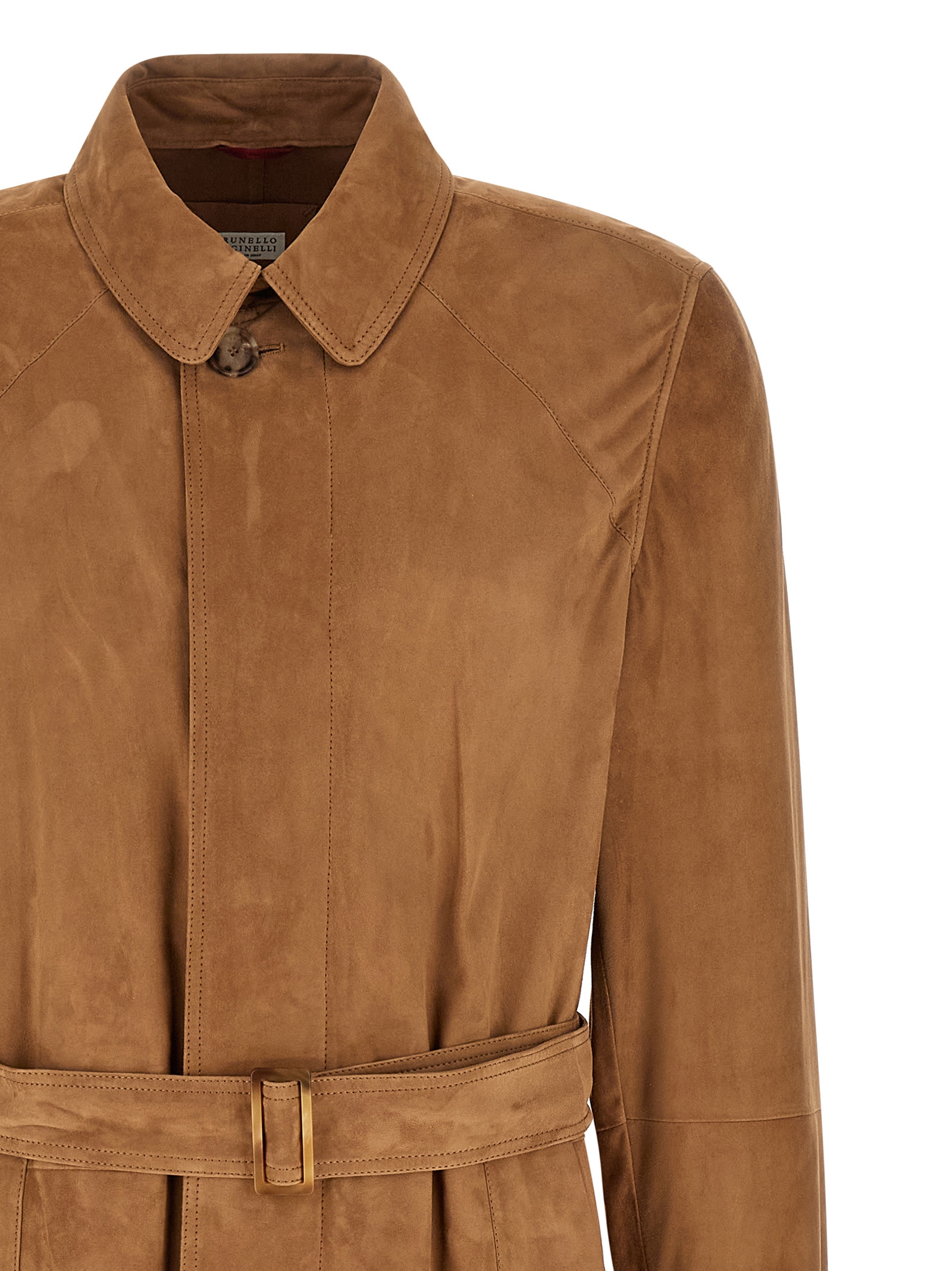 Suede trench coat - immagine 3