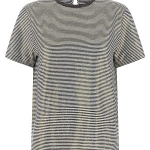 'Shiny Collar Detail' T-shirt