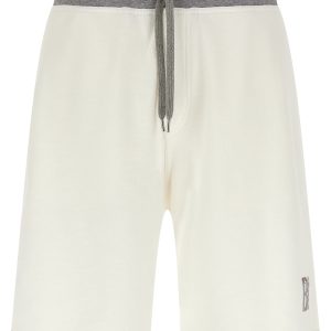 Mélange sweatshirt bermuda shorts
