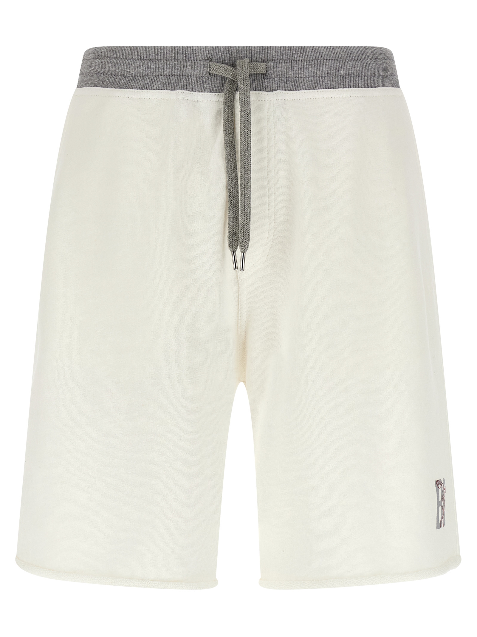 Mélange sweatshirt bermuda shorts