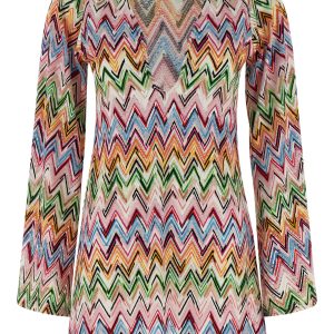 Zig zag embroidery dress