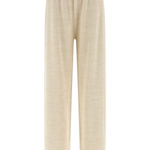 Lamé thread trousers