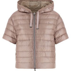 Reversible quilted down jacket