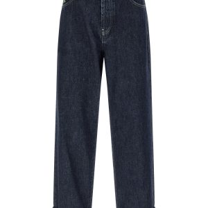 Logo embroidery jeans