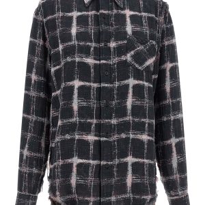 Fringed hem reversible shirt