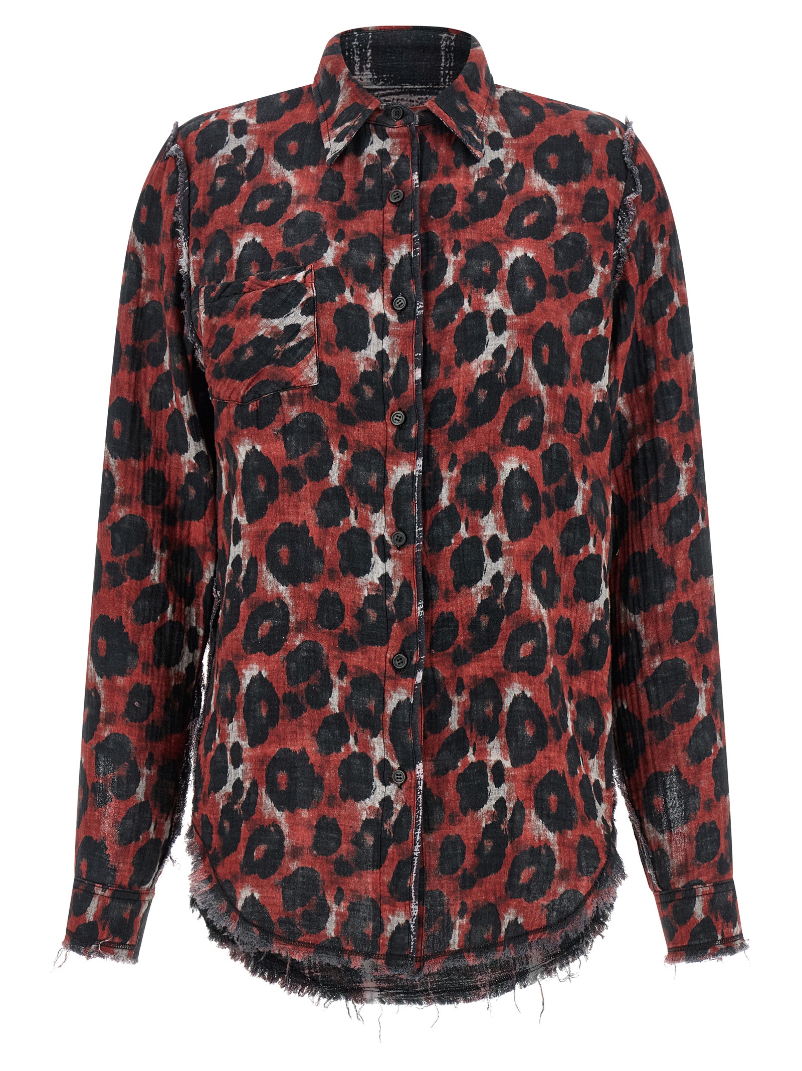 Fringed hem reversible shirt - immagine 2