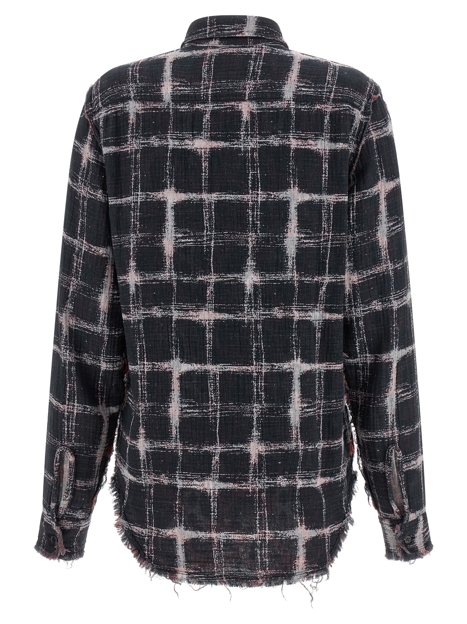 Fringed hem reversible shirt - immagine 3