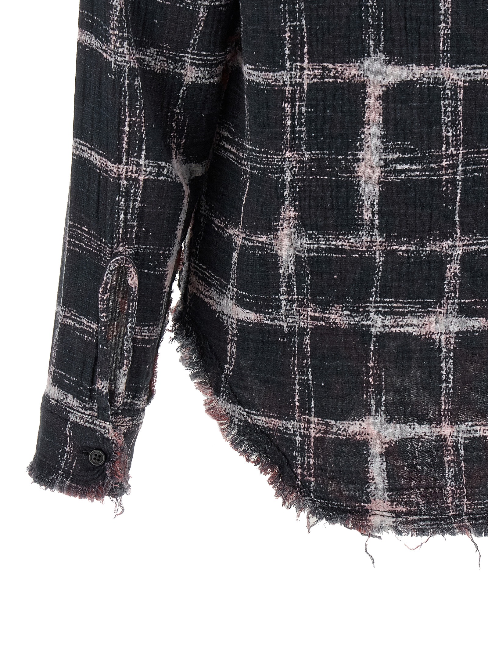 Fringed hem reversible shirt - immagine 5