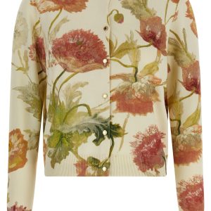 Floral print cardigan