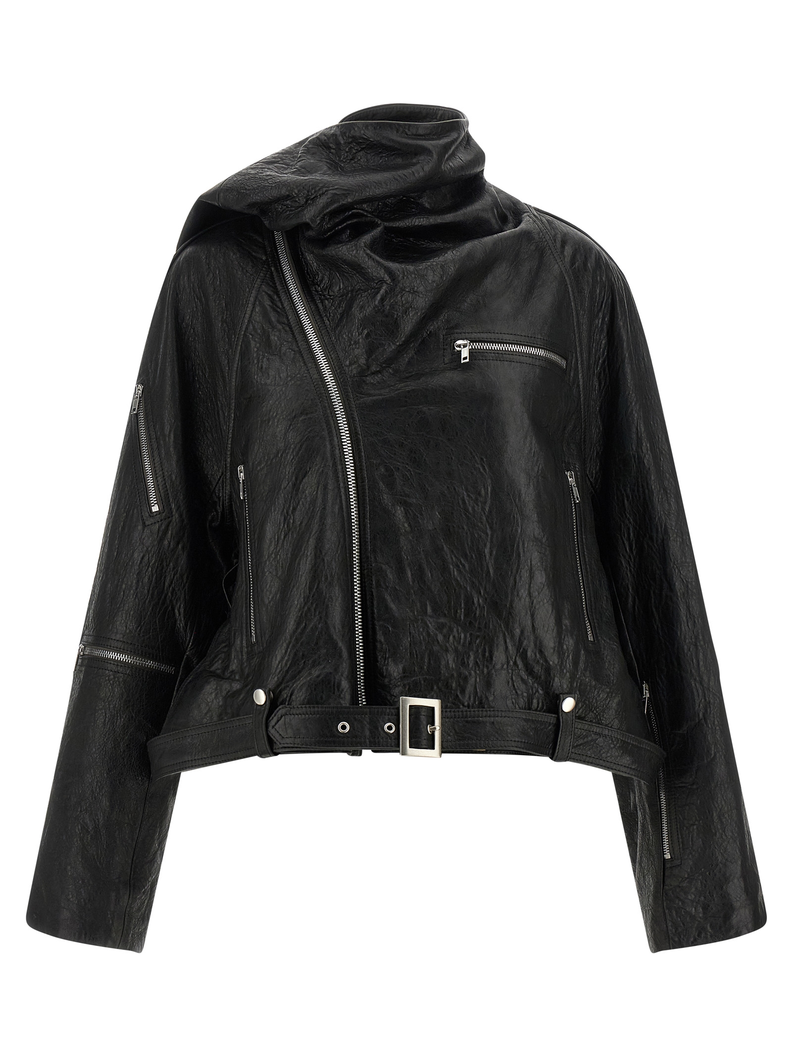 'Cropped Scarf Flight' jacket