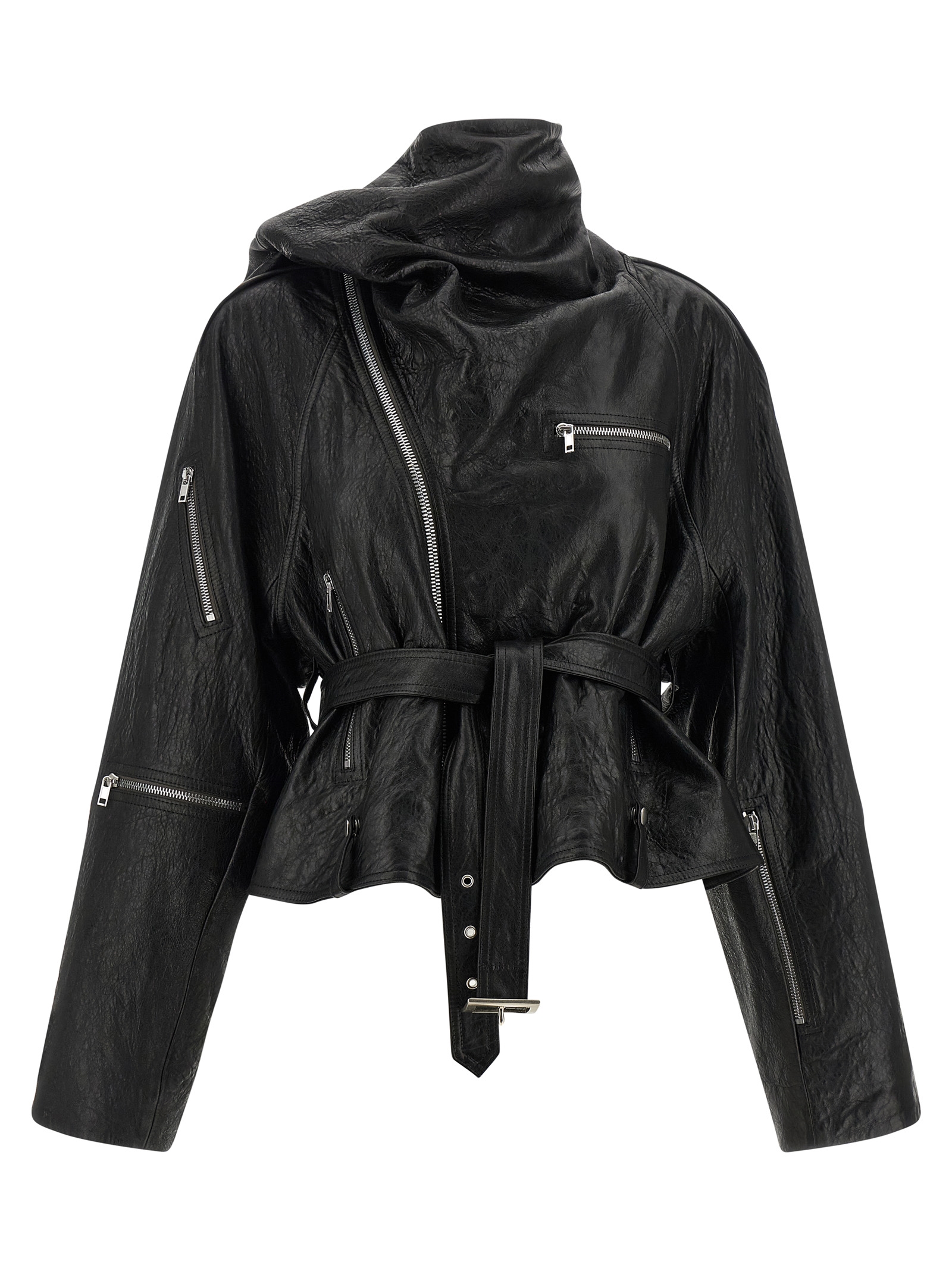 'Cropped Scarf Flight' jacket - immagine 2