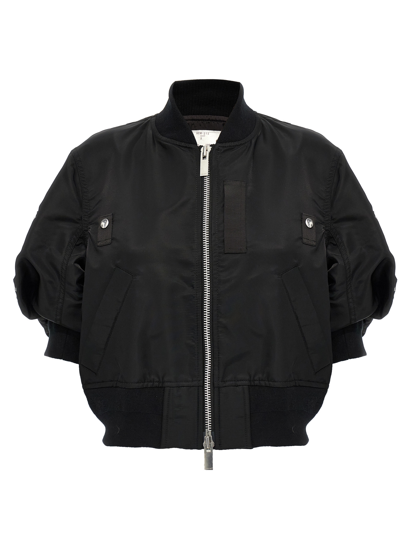 3/4 sleeve bomber jacket